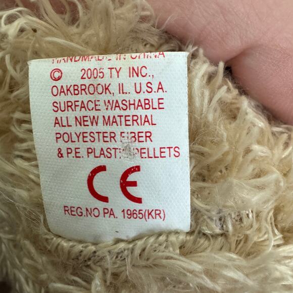 TY Beanie Baby 2005 Holiday Teddy Bear Red‎ Rose Flower Retired - Picture 3 of 5